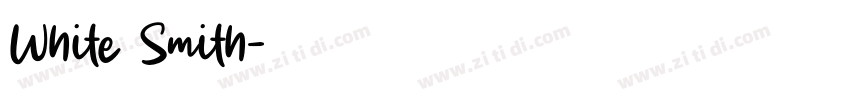 White Smith字体转换
